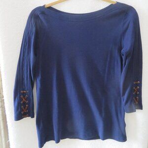 Ralph Lauren CHAPS 3/4 Sleeved Top